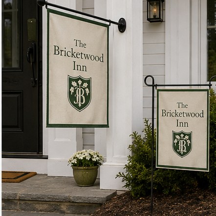 Customized garden flags for gifts and housewarmings