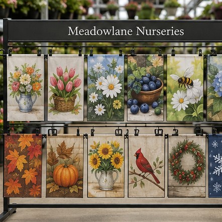 Customized garden flags for households and porches