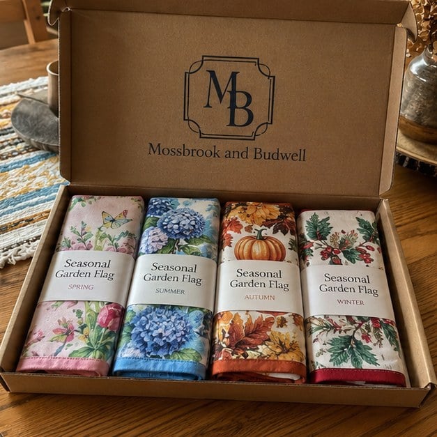 Personalized garden flags — customer photo
