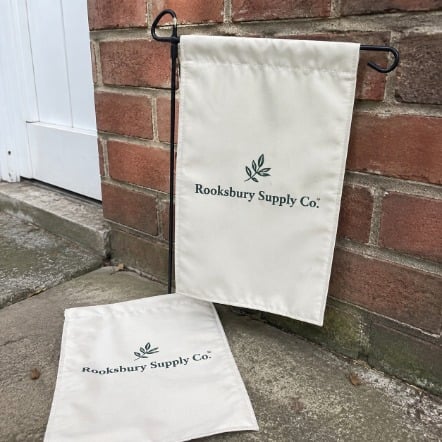 Promotional custom garden flags with company logo